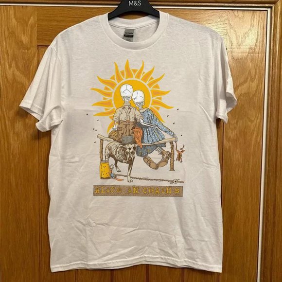 Vintage 90s Alice In Chains Band T-Shirt, Graphic Alice In Chains tee unisex - Picture 1 of 4